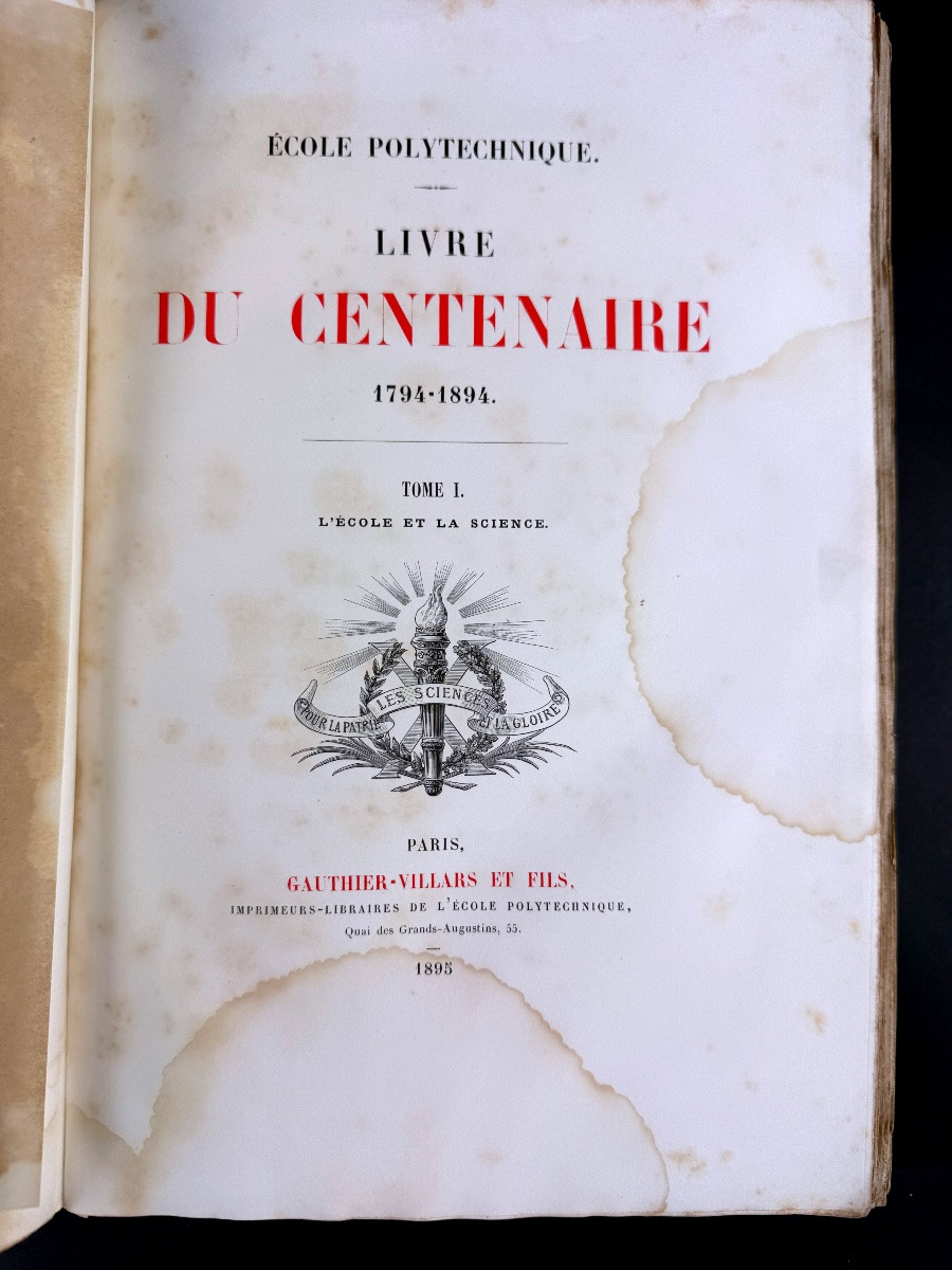 Ecole polytechnique - Le livre du centenaire 1794-1894 Tome 1-photo-3