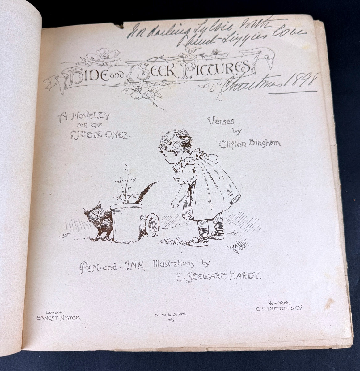 Hide & Seek Pictures Verses by Clifton Bingham illustrations by E. Stewart Hardy Circa 1898-photo-2