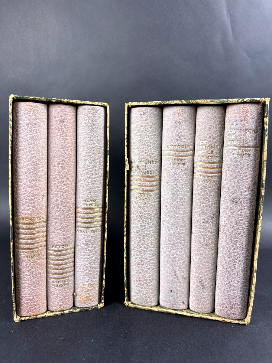 Pierre Louÿs, Romans Et Nouvelles. Illustrations By Mariette Lydis. 7 Volumes. Paris 1934