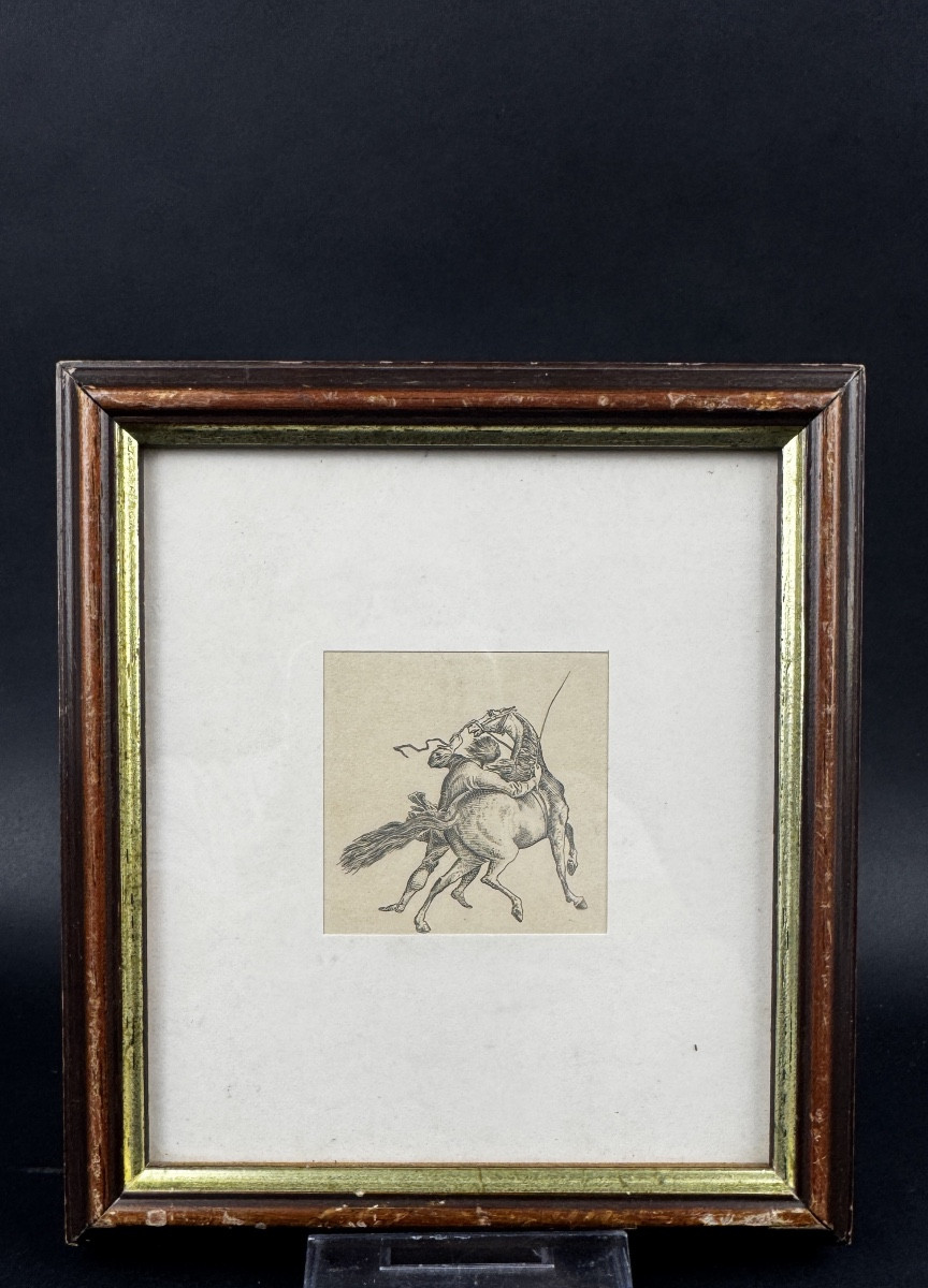 Small Engraving, Dressage Scene