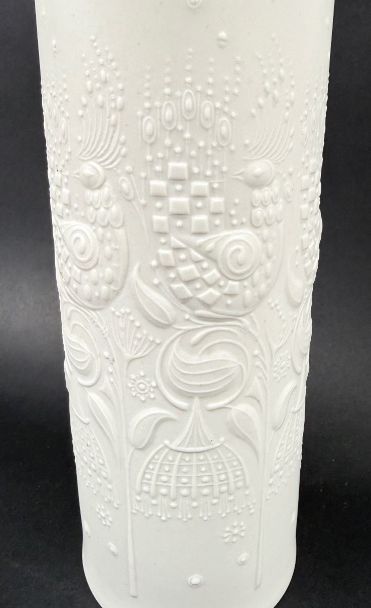 Bjorn Wiinblad, Porcelain Bisque Vase For Rosenthal-photo-2