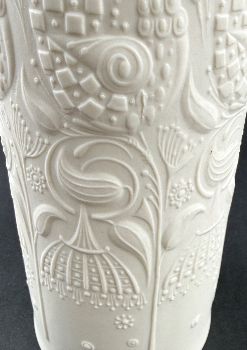 Bjorn Wiinblad, Porcelain Bisque Vase For Rosenthal-photo-5
