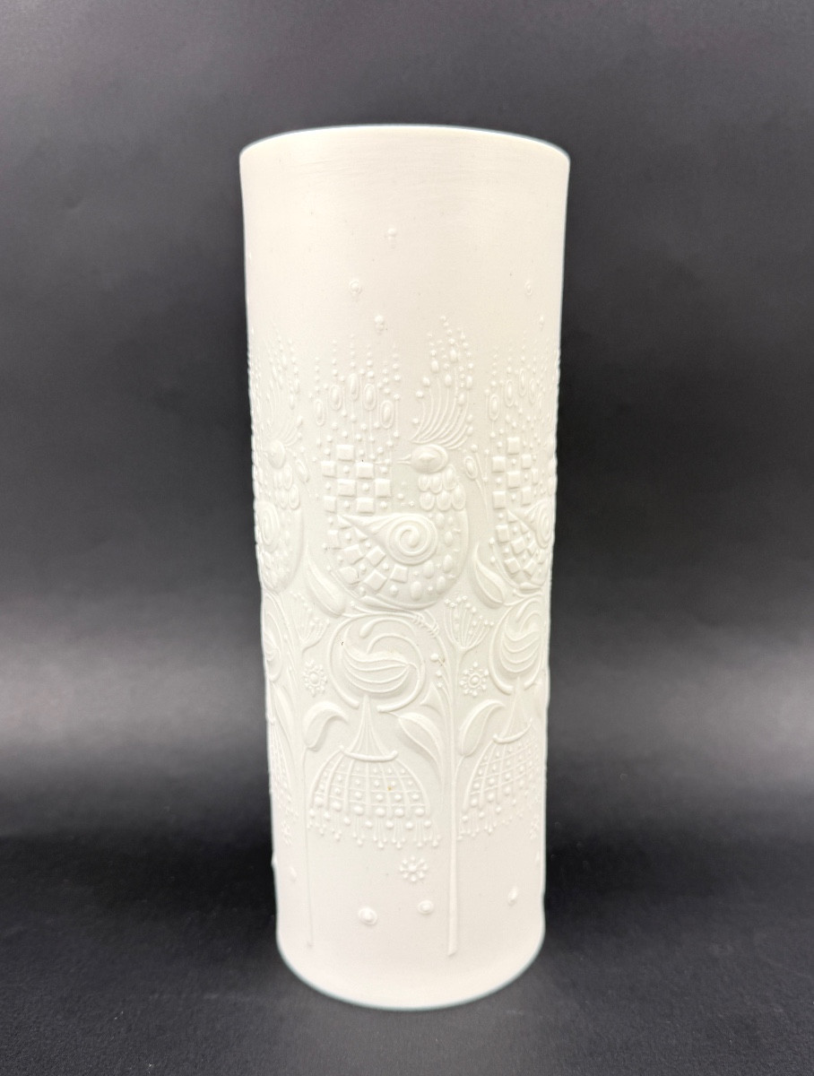 Bjorn Wiinblad, Porcelain Bisque Vase For Rosenthal