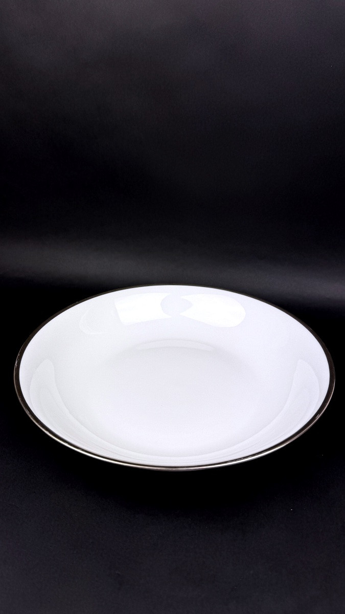 Raynaud, Fontainebleau Platine, plat rond creux-photo-2