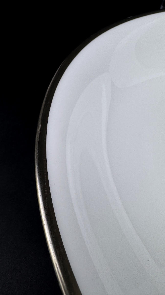 Raynaud, Fontainebleau Platine, plat rond creux-photo-3