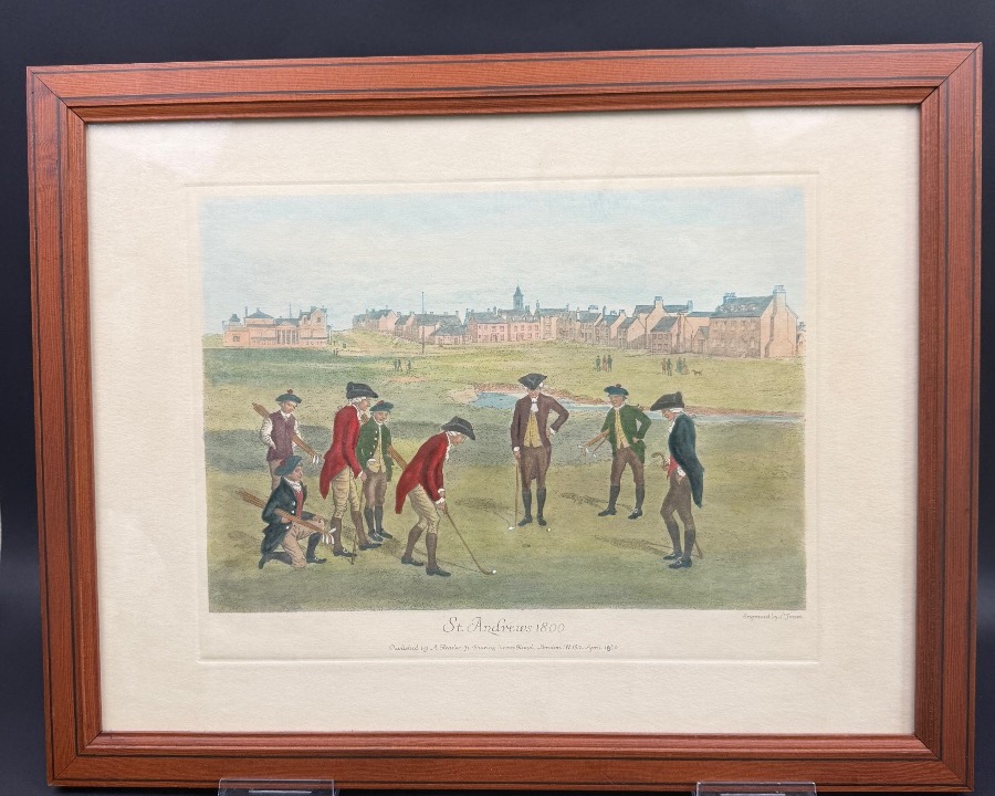 A Round Of Golf With British Gentlemen At Saint Andrews In 1800