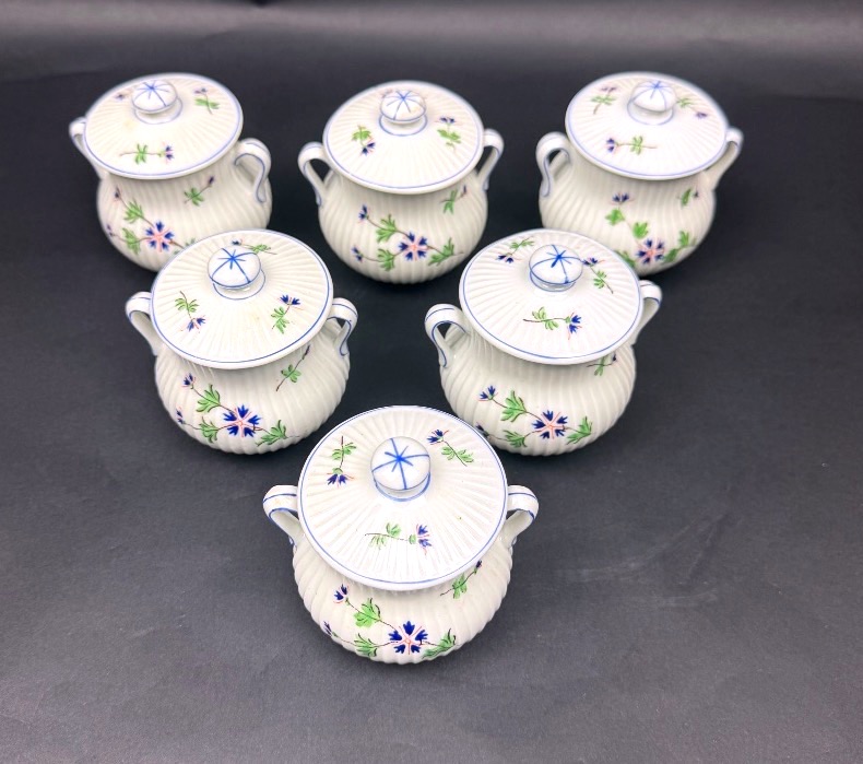 Suite Of 6 Barbel Cream Pots-photo-2