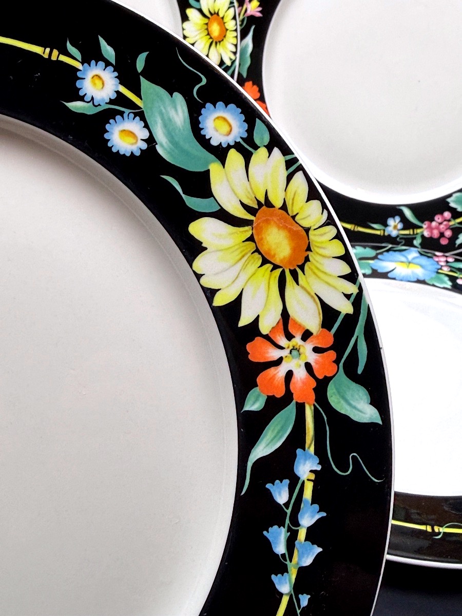 Villeroy & Boch, Suite de 6 assiettes à dîner modèle Xenia-photo-2