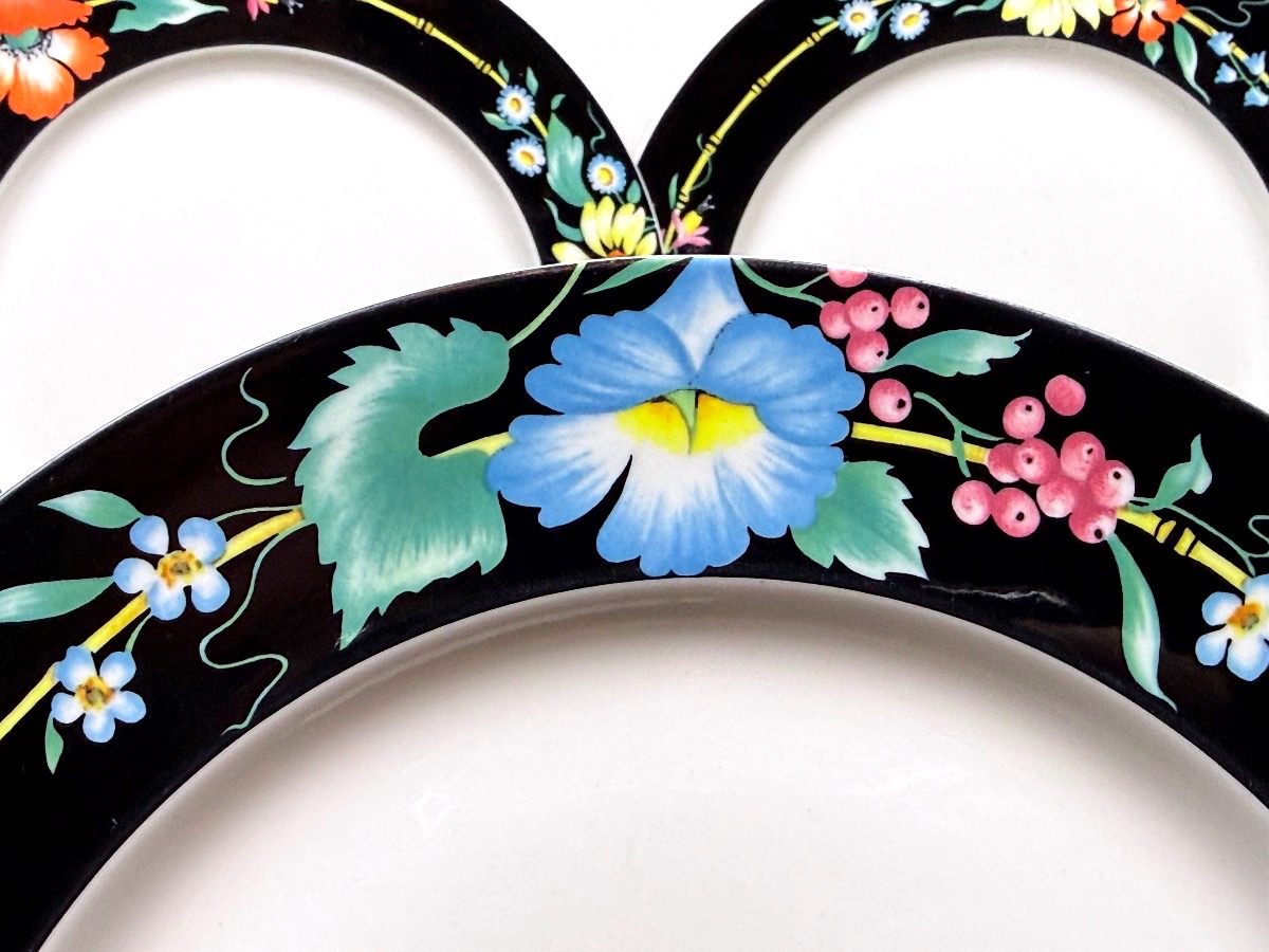 Villeroy & Boch, Suite de 6 assiettes à dîner modèle Xenia-photo-2