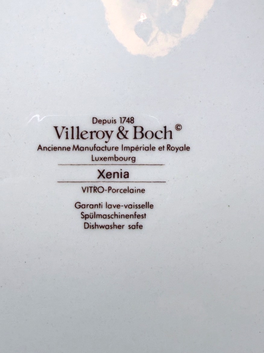 Villeroy & Boch, Suite de 6 assiettes à dîner modèle Xenia-photo-3