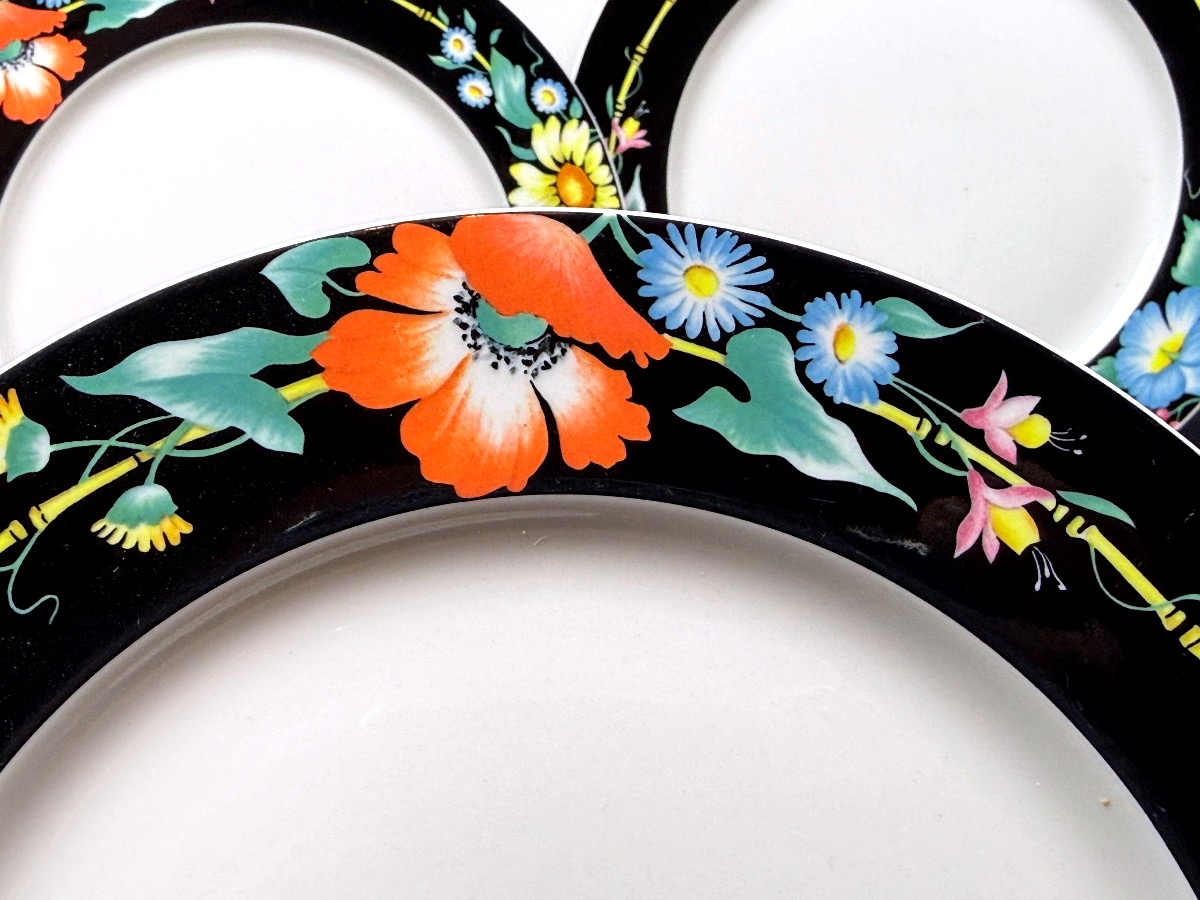 Villeroy & Boch, Suite Of 6 Dinner Plates Model Xenia-photo-1