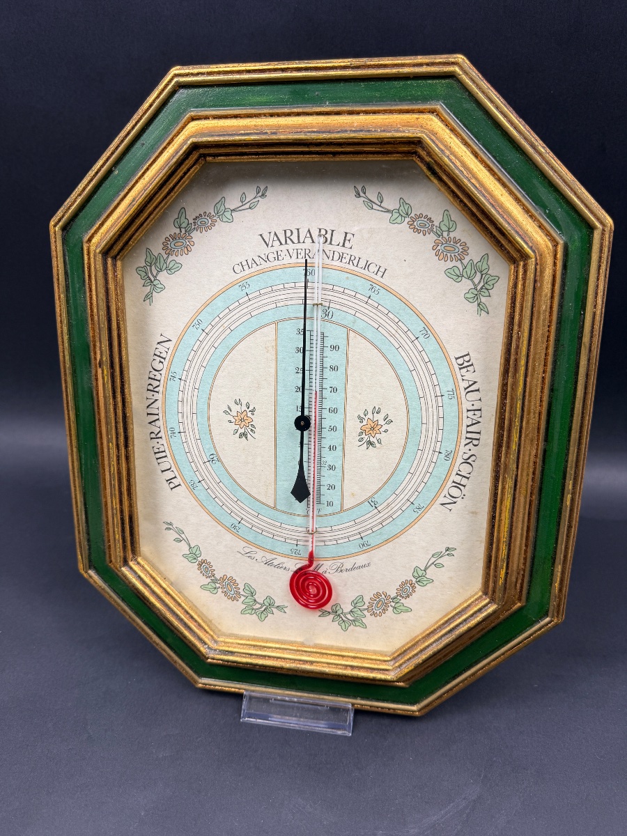 Thermometer, Aneroid Barometer Lm Workshops In Bordeaux-photo-4