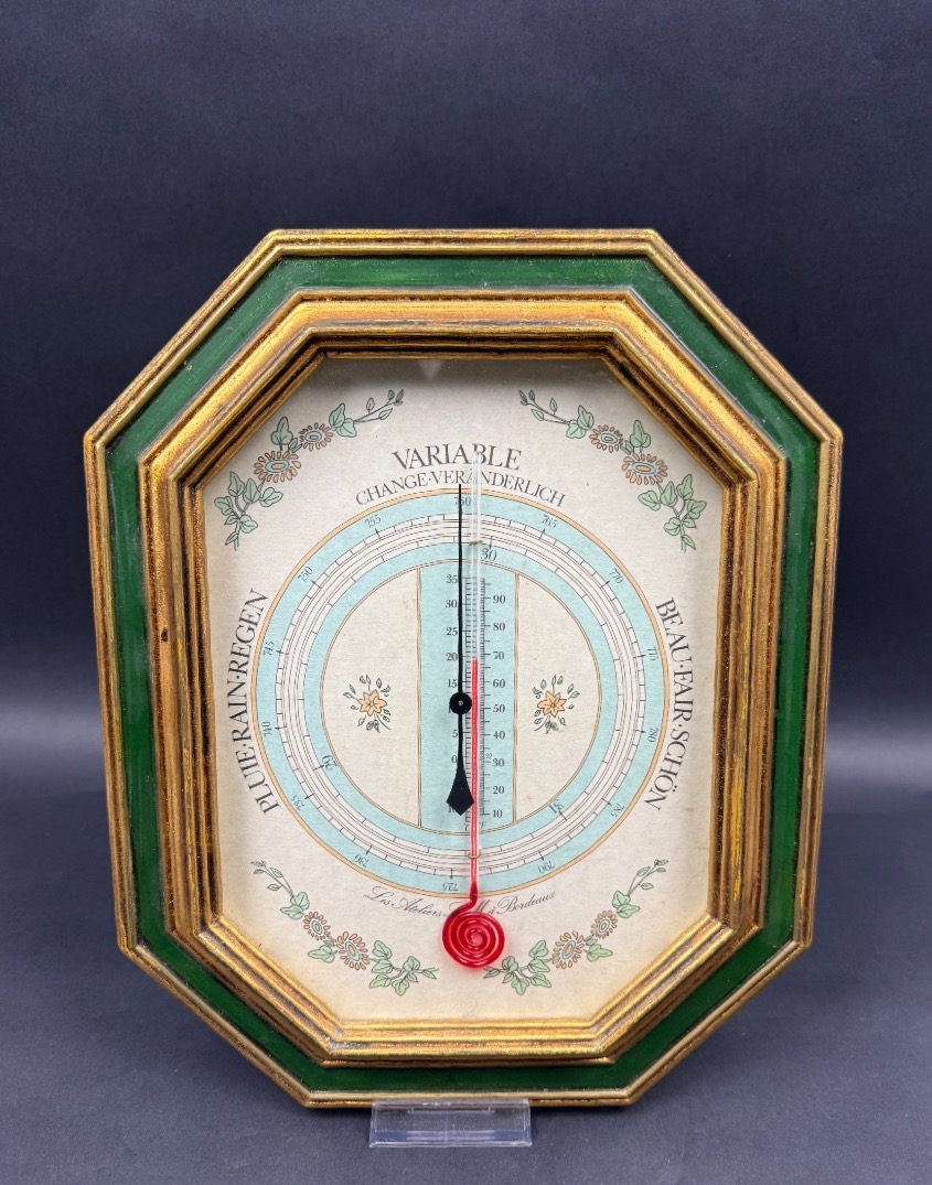 Thermometer, Aneroid Barometer Lm Workshops In Bordeaux