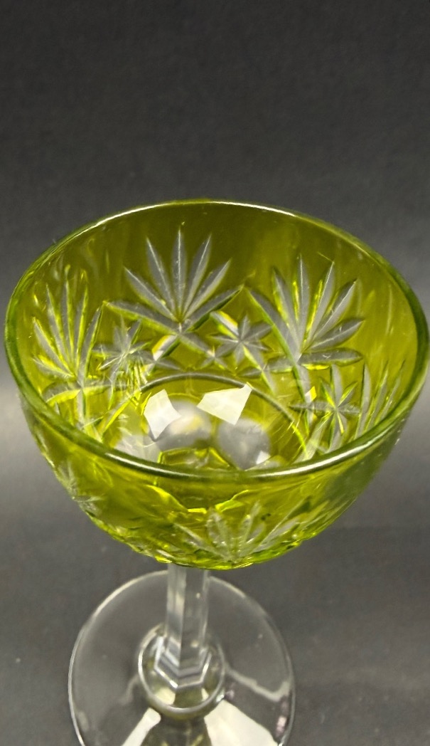 Suite Of 2 Saint-louis Liqueur Glasses, Massenet Model-photo-2
