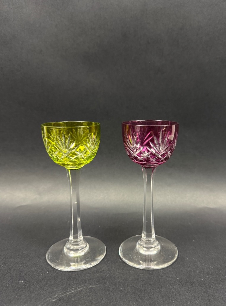 Suite Of 2 Saint-louis Liqueur Glasses, Massenet Model