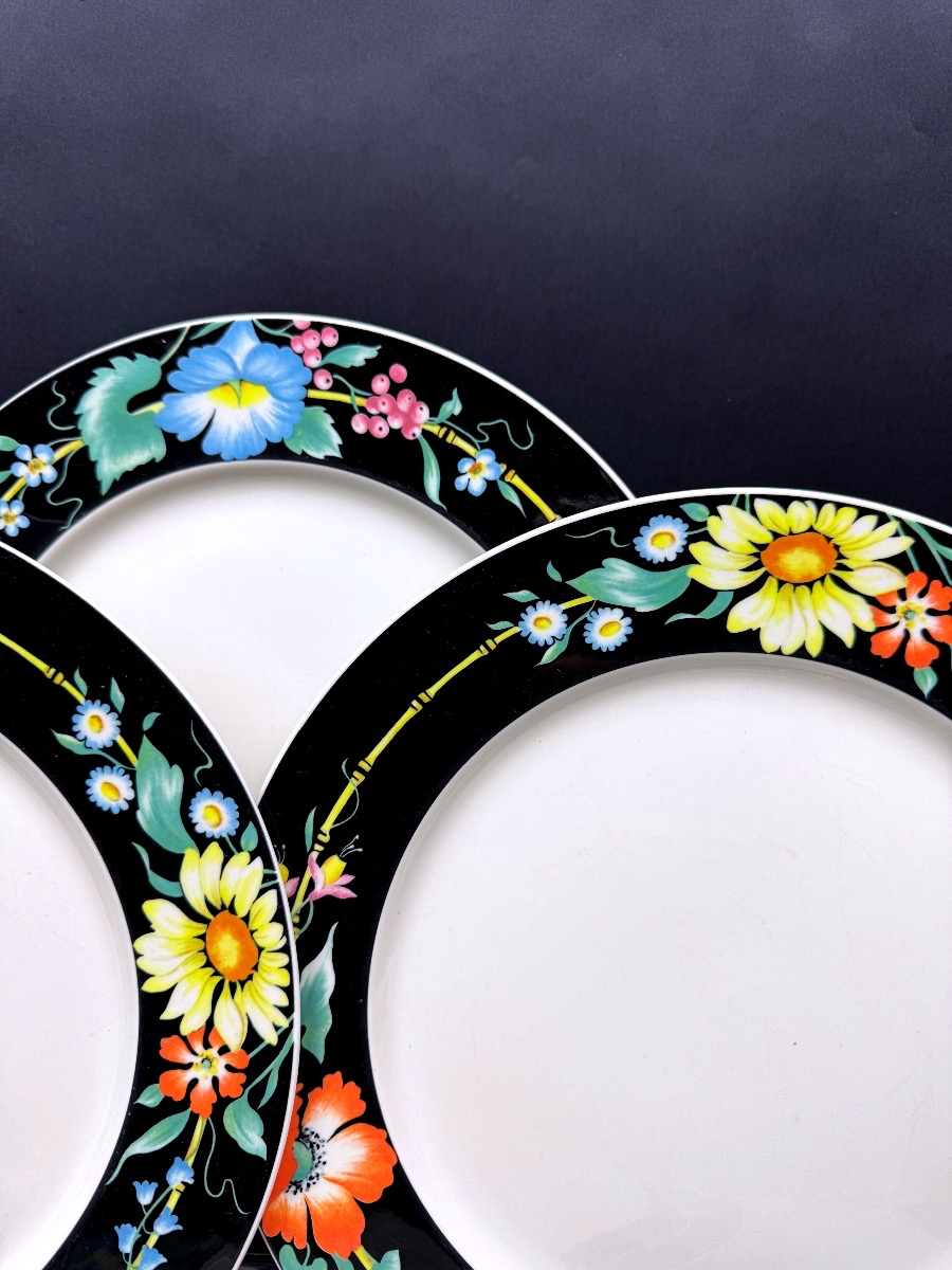 Villeroy & Boch, Suite de 6 assiettes à dîner modèle Xenia-photo-3