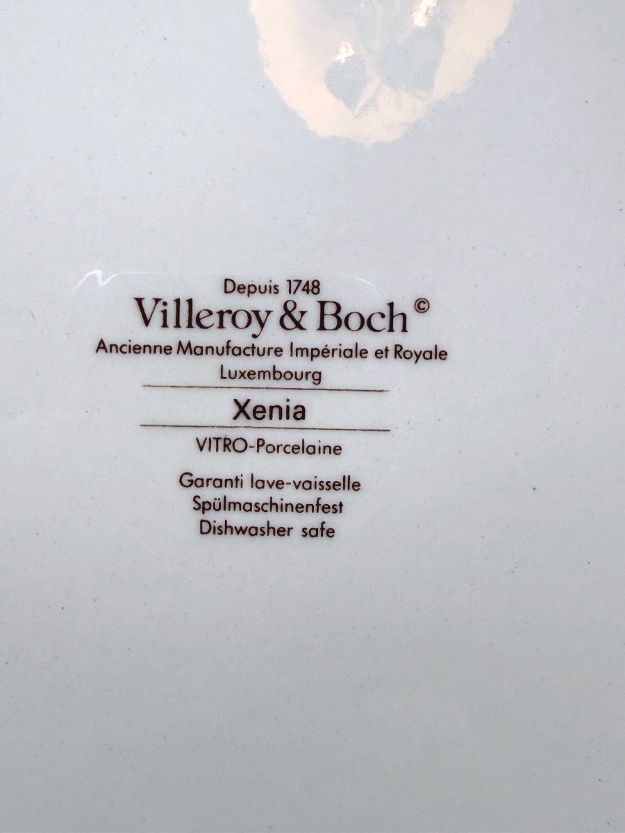 Villeroy & Boch, Suite de 6 assiettes à dîner modèle Xenia-photo-3