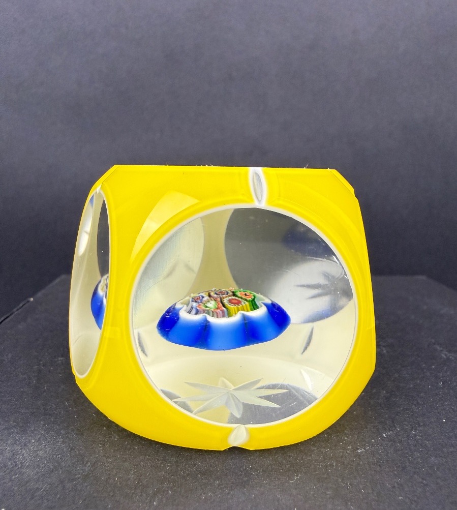 Sulfide, Overlay Paperweight, Saint-louis, Murano....-photo-2