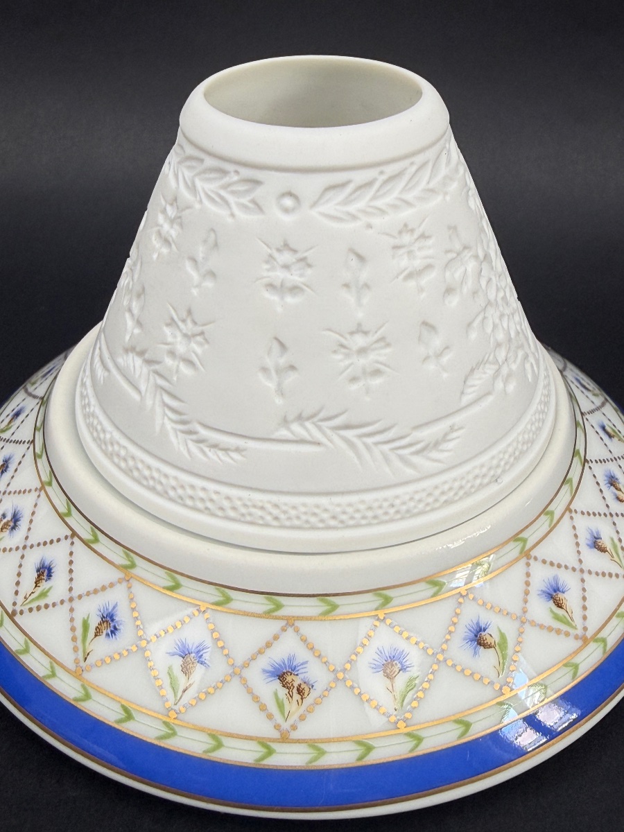 Haviland, Pair Of Candleholders, Lithophanes, Val De Loire Model-photo-3