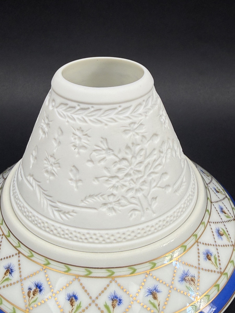 Haviland, Pair Of Candleholders, Lithophanes, Val De Loire Model-photo-4