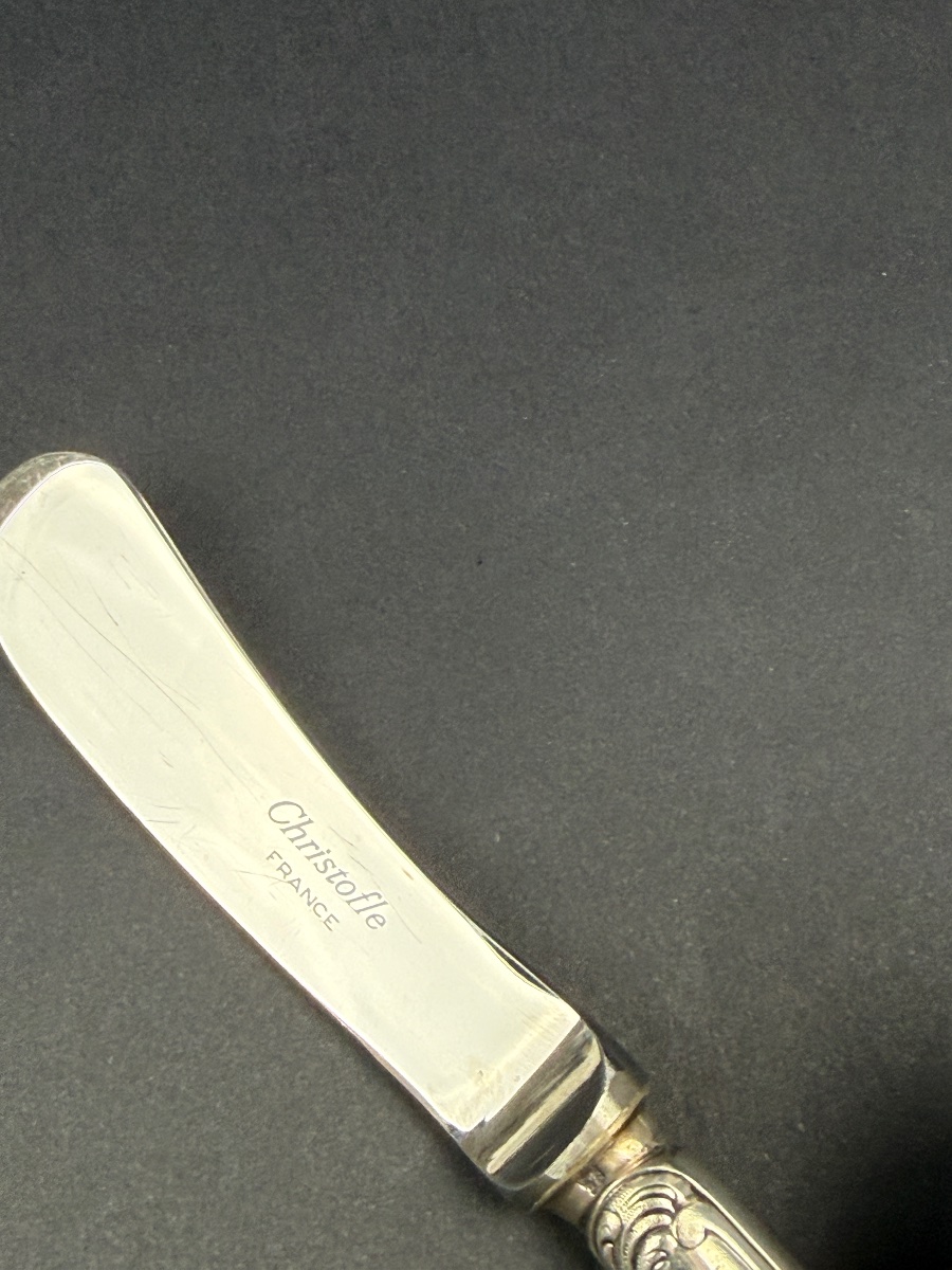 Christofle, Butter Knife, Silver-plated, Marly Model-photo-3