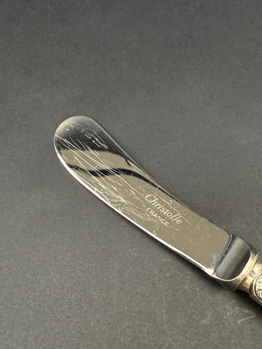 Christofle, Butter Knife, Silver-plated, Marly Model-photo-1