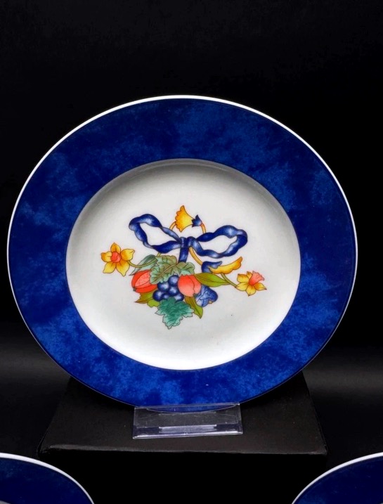 Bernardaud, Set Of 6 Borghèse Dessert Plates-photo-2