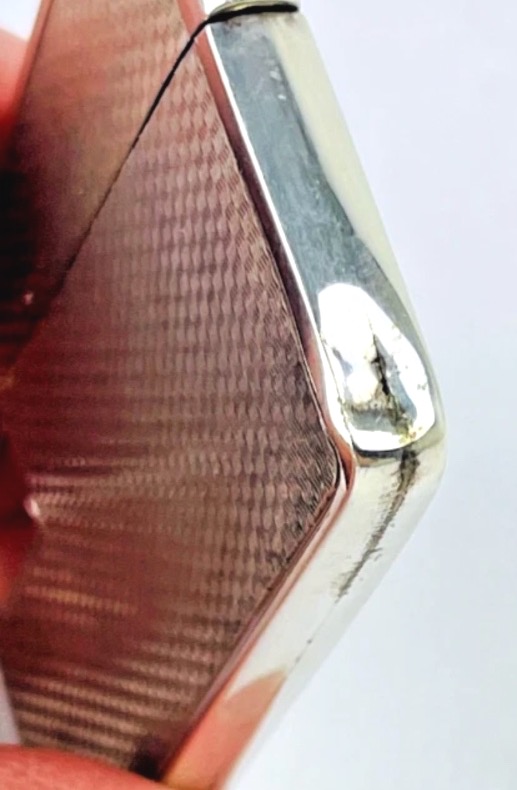Etui porte cartes en argent massif anglais 1928-photo-4