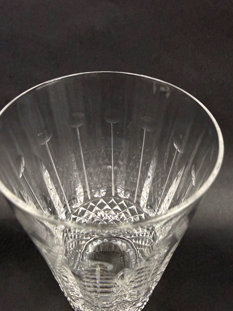 Saint-Louis modèle Tommy, suite de 6 chopes 13 cm-photo-1