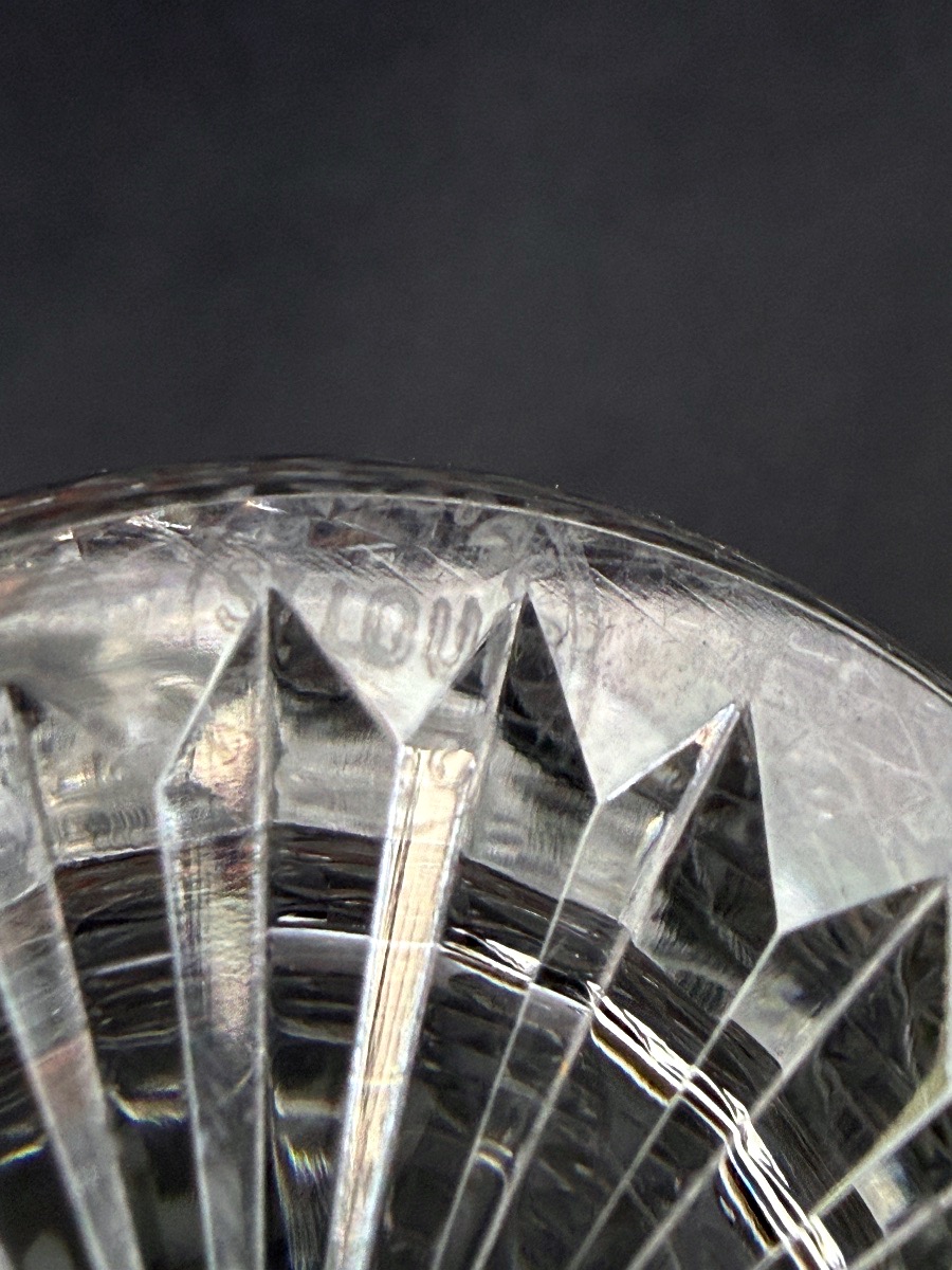Saint-Louis modèle Tommy, suite de 6 chopes 13 cm-photo-5