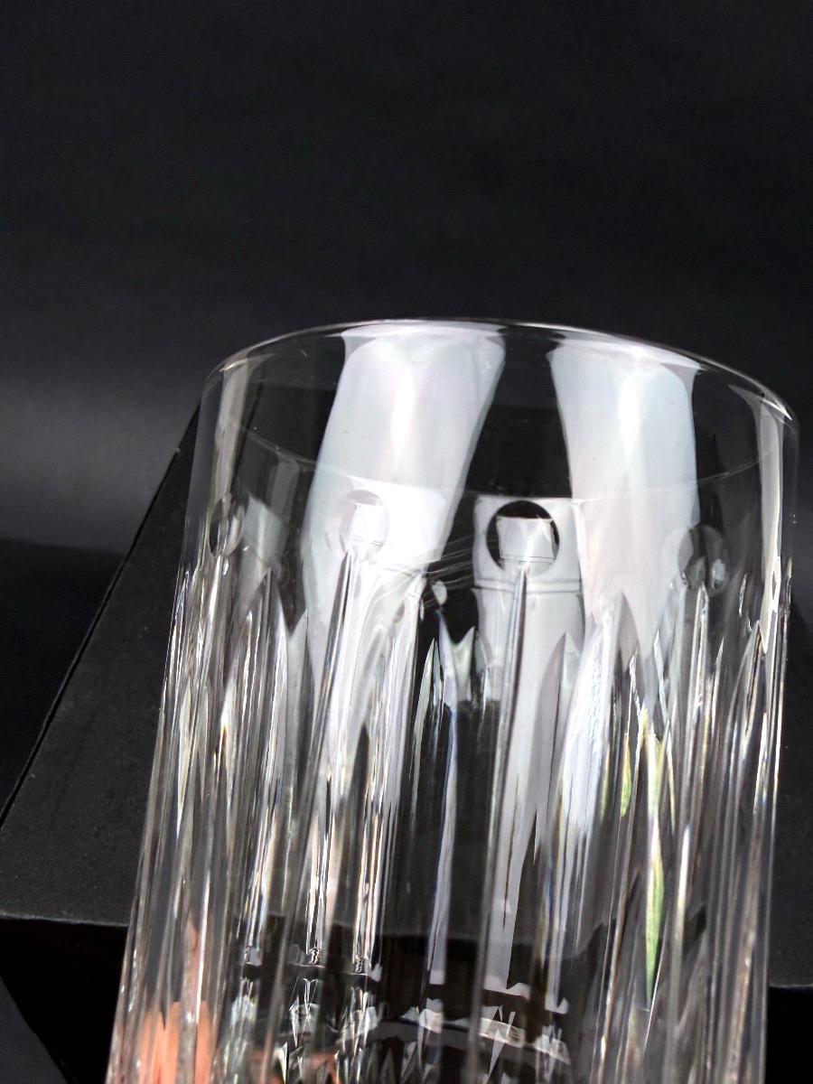 Saint-Louis modèle Tommy, suite de 2 chopes 14 cm-photo-3