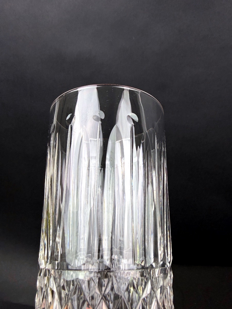 Saint-Louis modèle Tommy, suite de 2 chopes 14 cm-photo-1