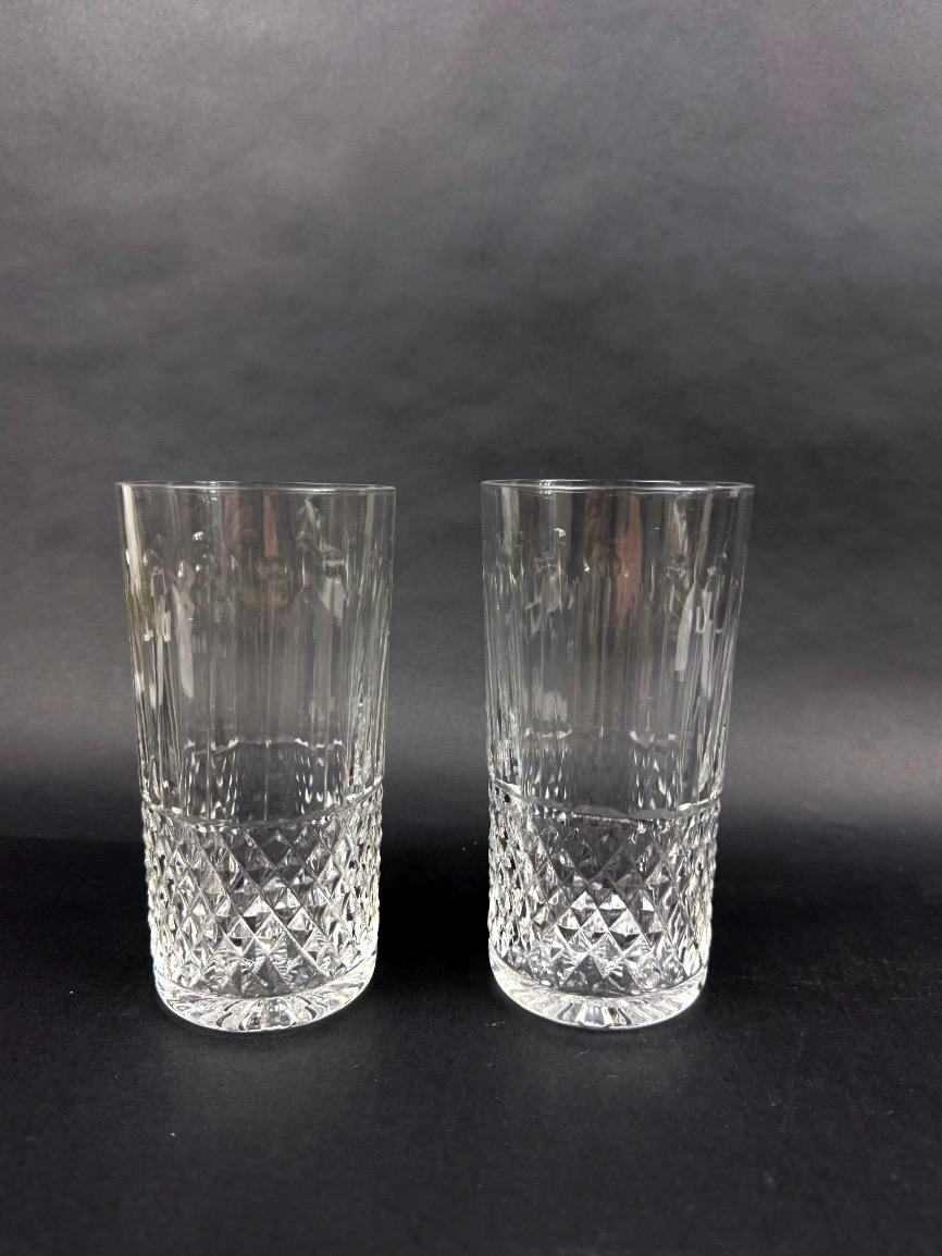Saint-Louis modèle Tommy, suite de 2 chopes 14 cm