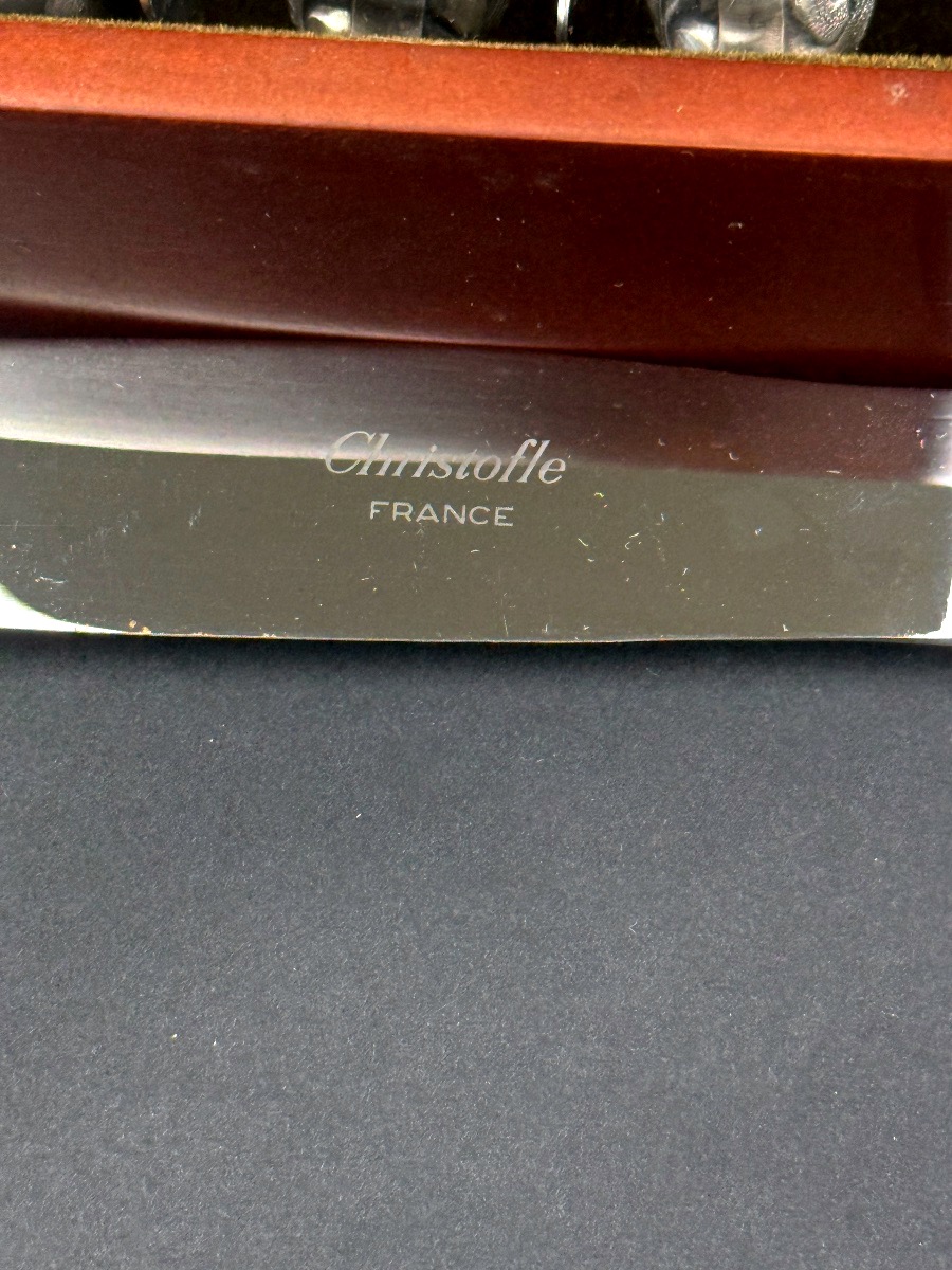 Christofle, suite de 12 couteaux de table modèle Marly-photo-4