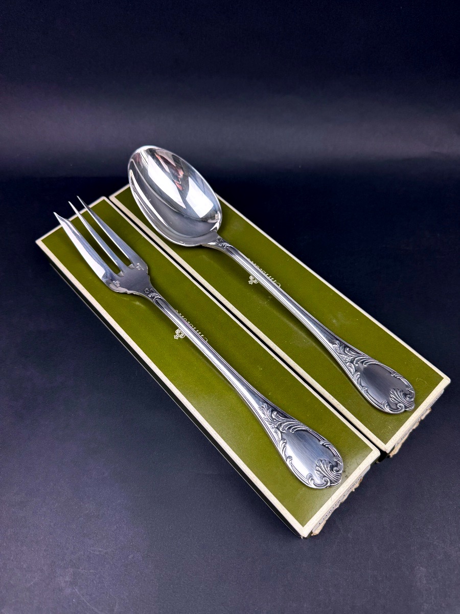 Christofle, Marly-style Silver-plated Serving Set