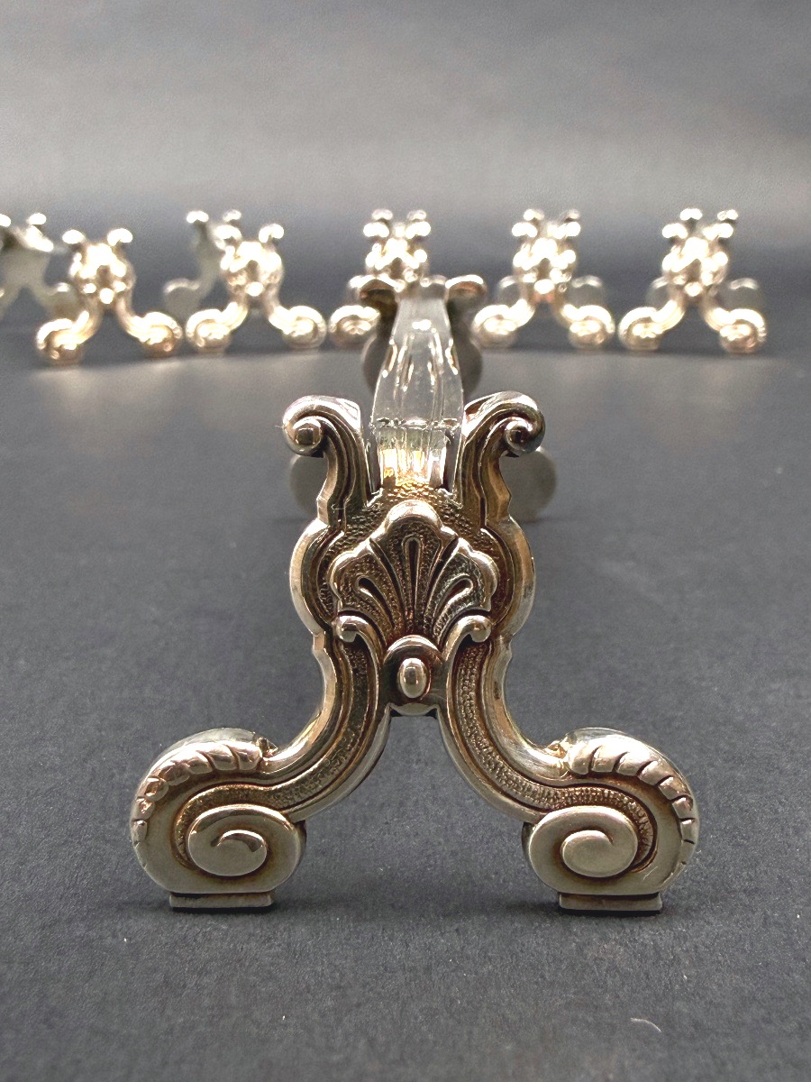 Christofle, suite de 6 porte-couteaux modèle coquille-photo-3
