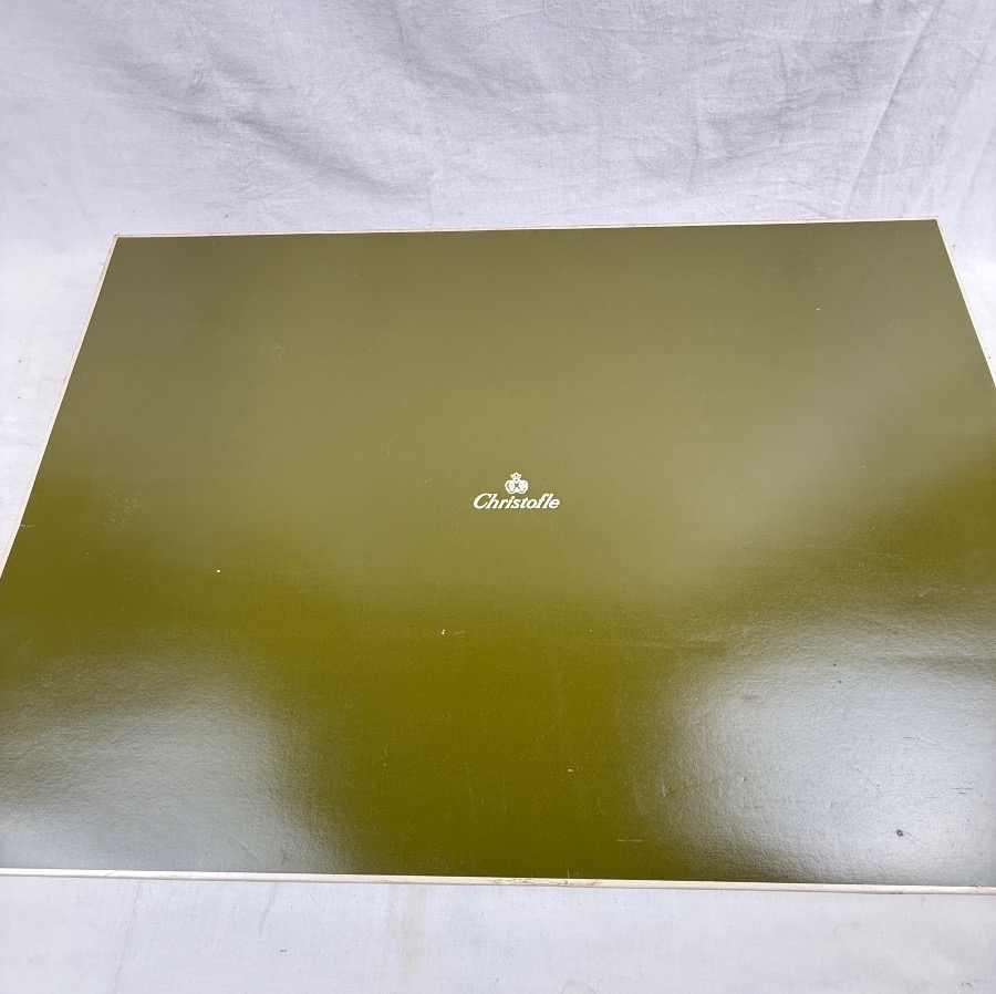 Christofle, Large Serving Tray In Silver-plated Metal With A Shell Motif-photo-4