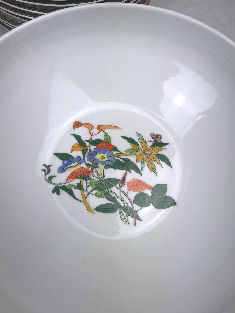 Important service de table Volubilis bleus Vieux Chine Les Maîtres Porcelainiers limougeauds-photo-4