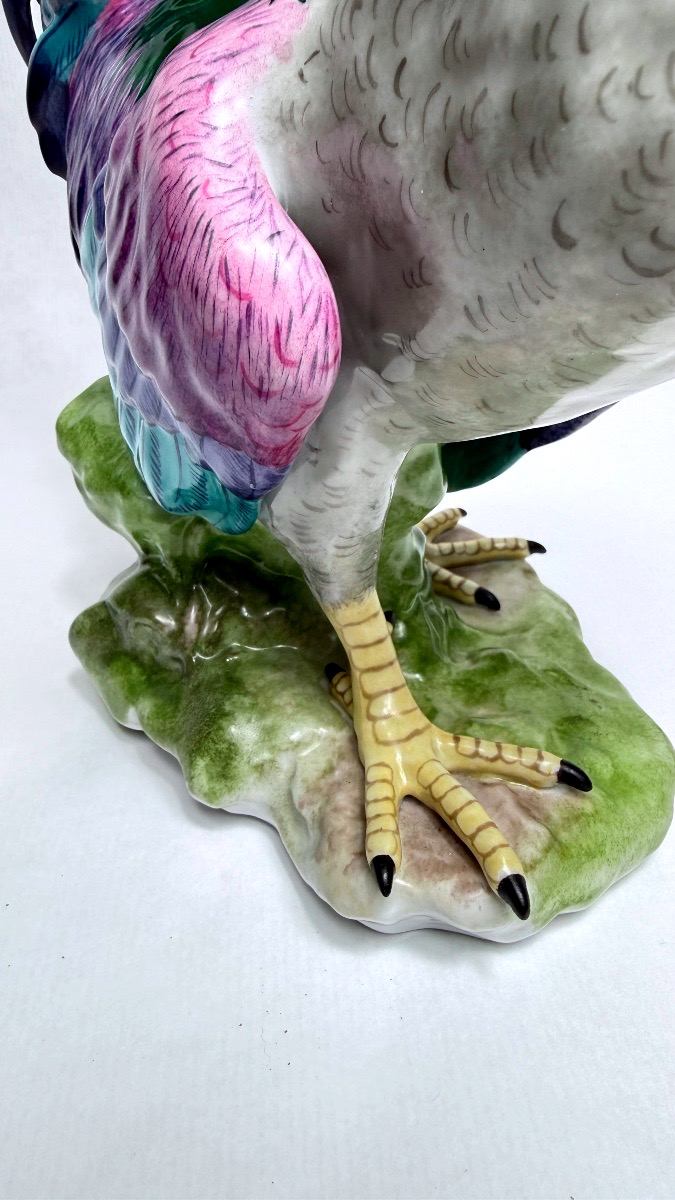 Limoges, grand coq en porcelaine d'art-photo-3