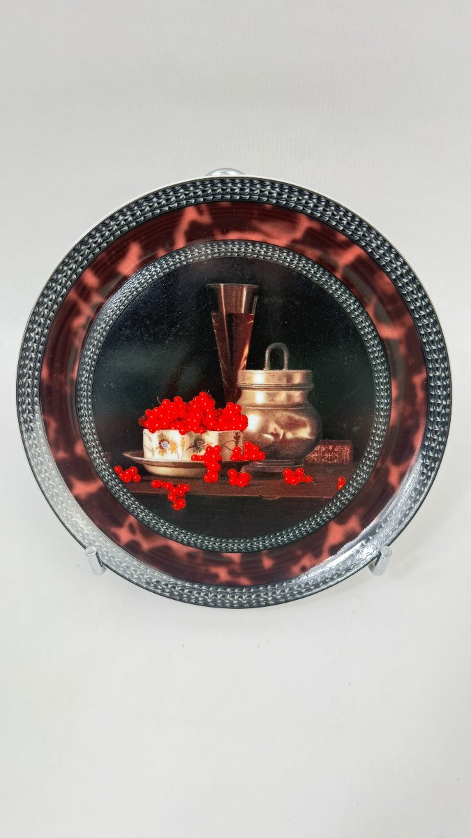 Bernardaud Limoges “red Berries” Set By Jean-claude Chauray, 7 Pieces-photo-1