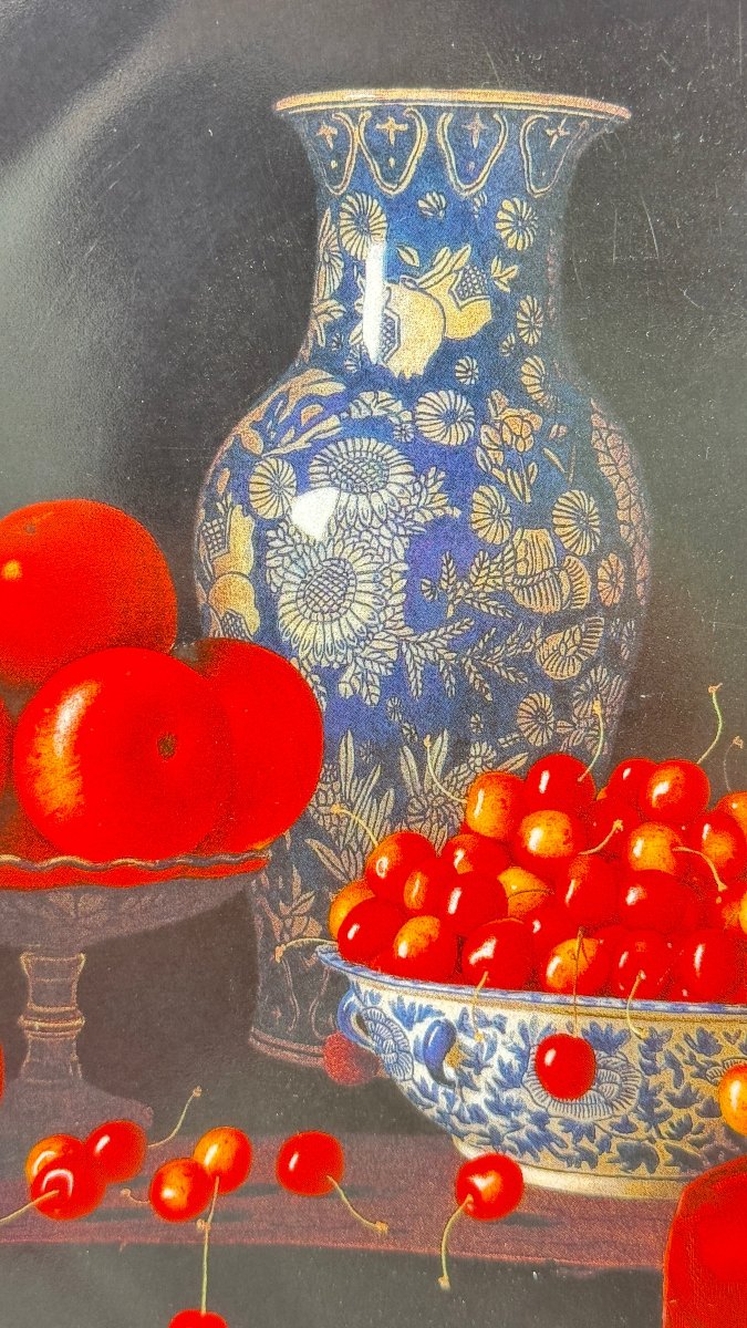 Bernardaud Limoges “red Berries” Set By Jean-claude Chauray, 7 Pieces-photo-3