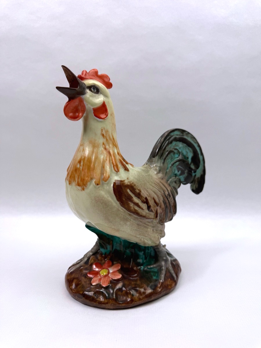 Coq publicitaire en porcelaine de Limoges pour P. Bardinet spiritueux-photo-2