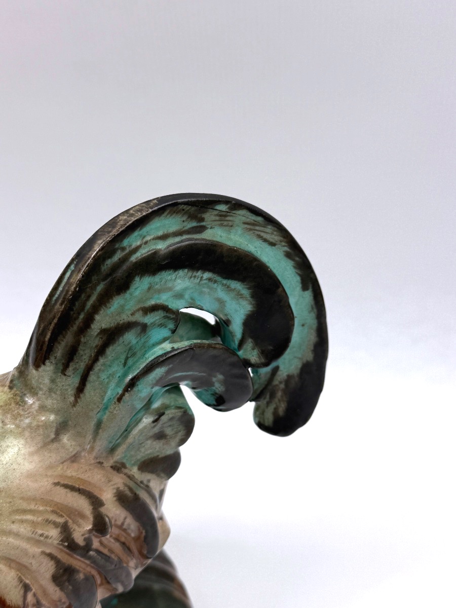 Coq publicitaire en porcelaine de Limoges pour P. Bardinet spiritueux-photo-1