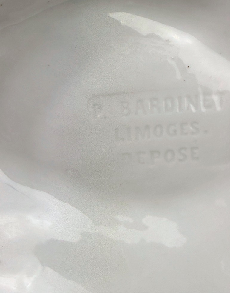 Coq publicitaire en porcelaine de Limoges pour P. Bardinet spiritueux-photo-2