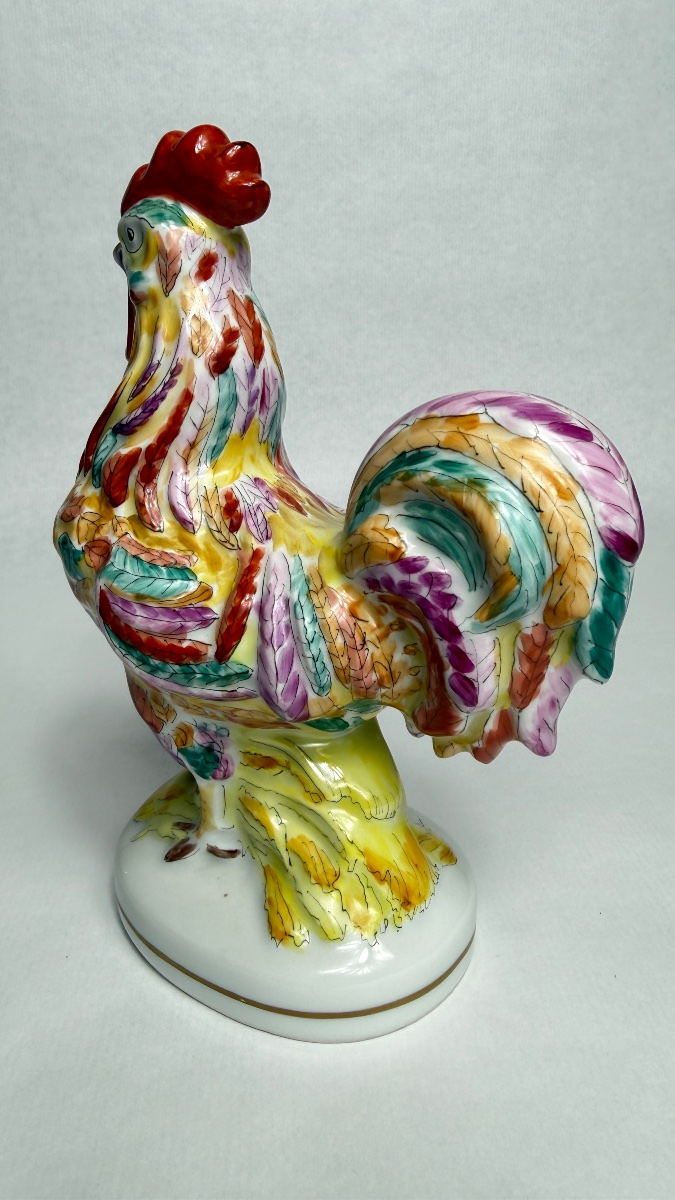 Limoges Porcelain Rooster, Pastaud-photo-2