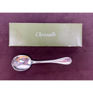 Cuillère à Consommé Christofle En Argent Massif, Sterling 925, Modèle Perles