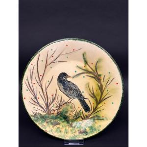 Diaz Costa Ceramic Plate, Bird Decor