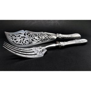 19th Century Fish Serving Cutlery