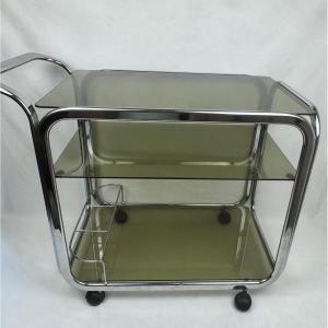 Bar Table, Space Age Trolley On Wheels, 70s