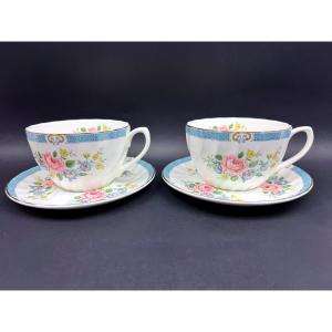 Windsor Fine China 2 Large Mugs, English Bone China Breakfast Set